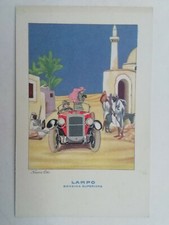 CARTOLINA PUBBLICITARIA LAMPO BENZINA SUPERIORE NANNI SIAP AUTOMOBILE MACCHINA 
