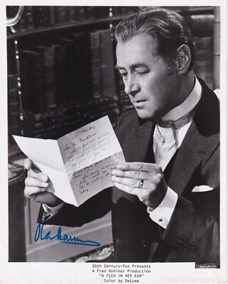 Rex Harrison - Oscar winner ''My Fair Lady'' - orig. signed large photo with COA