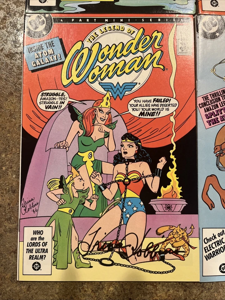 THE LEGEND OF WONDER WOMAN Complete Mini-Series 1-4 1986 SIGNED by Trina Robbins - Image 4 of 4