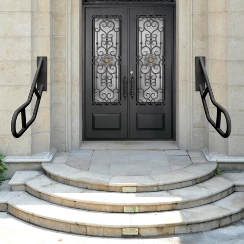 U-Shaped Handrails, Handrails for Steps Wall Mount Stair Railing Outdoor/Indoor - Picture 4 of 6
