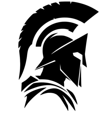 Spartan Warrior Schablone - WIEDERVERWENDBAR 7 x 9,5 Zoll