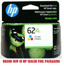 Genuine Original OEM HP 62XL Tri color Ink cartridge for Envy Officejet Printer
