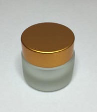 30ml Glass Jar, Frosted Glass Jar With Matt Gold Screw On lid *ANY AMOUNT*