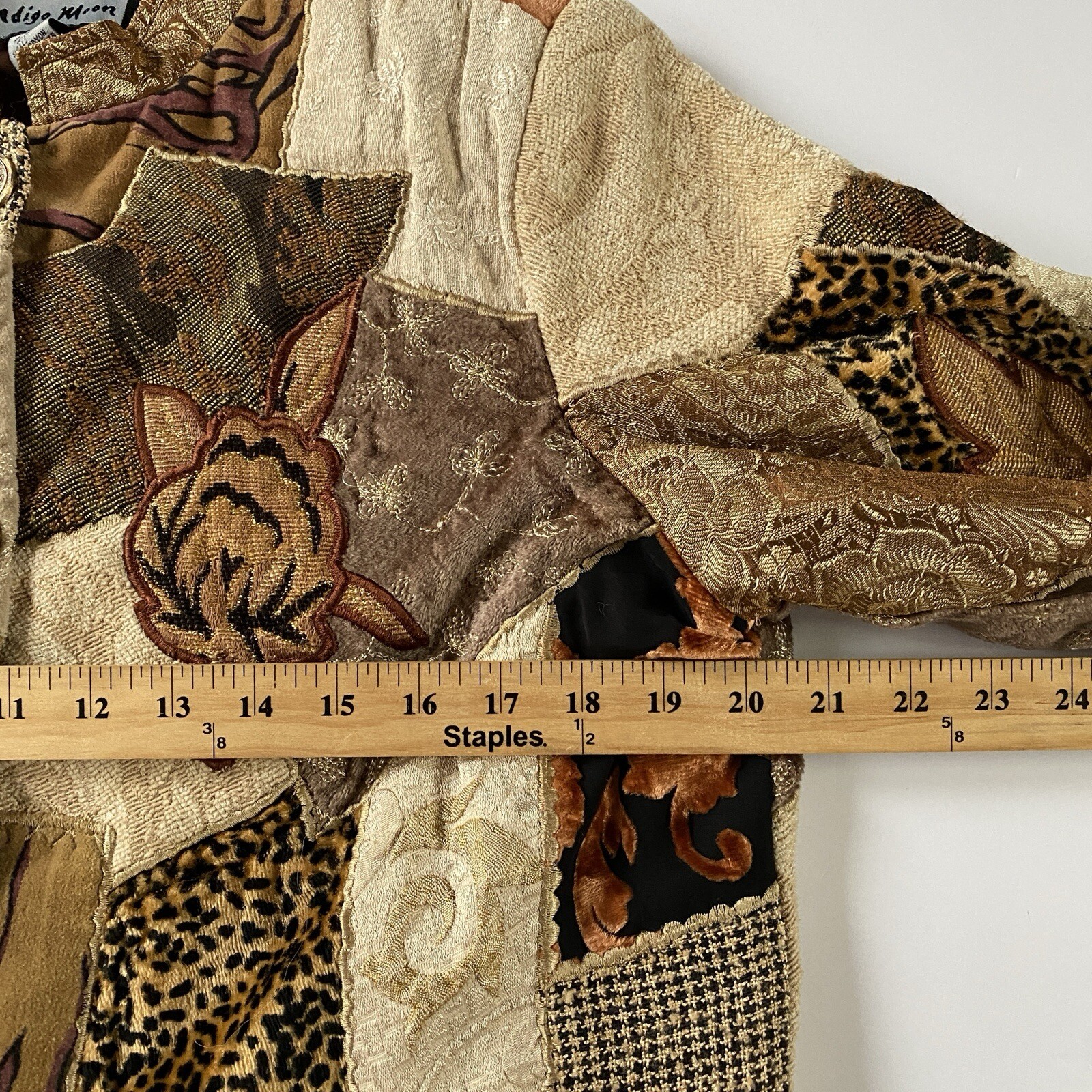 Indigo Moon Women’s Patchwork Jacket  Hippy Bohem… - image 11