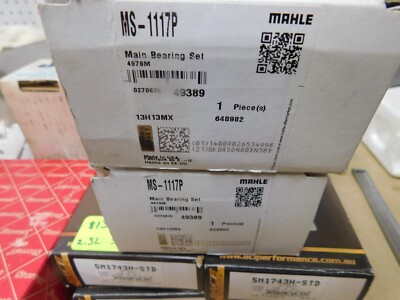 2300 FORD MAIN BEARINGS MS1117P DIRT TRACK RACING HM ELLIOT COATED