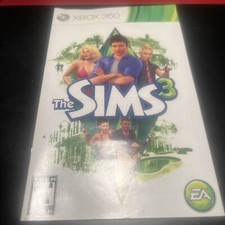 SIMS 3 - XBOX 360 - INSTRUCTION MANUAL ONLY