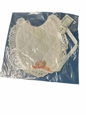Vintage Early Heirlooms Handmade Baby Bib Eyelet Lace Bow New Original Package