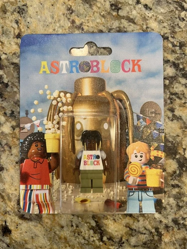 ASTROBLOCK Travis Scott by The Canvas Don Custom Lego Figure AstroWorld In Hand in Nepal at NPR 15652 Rating 5