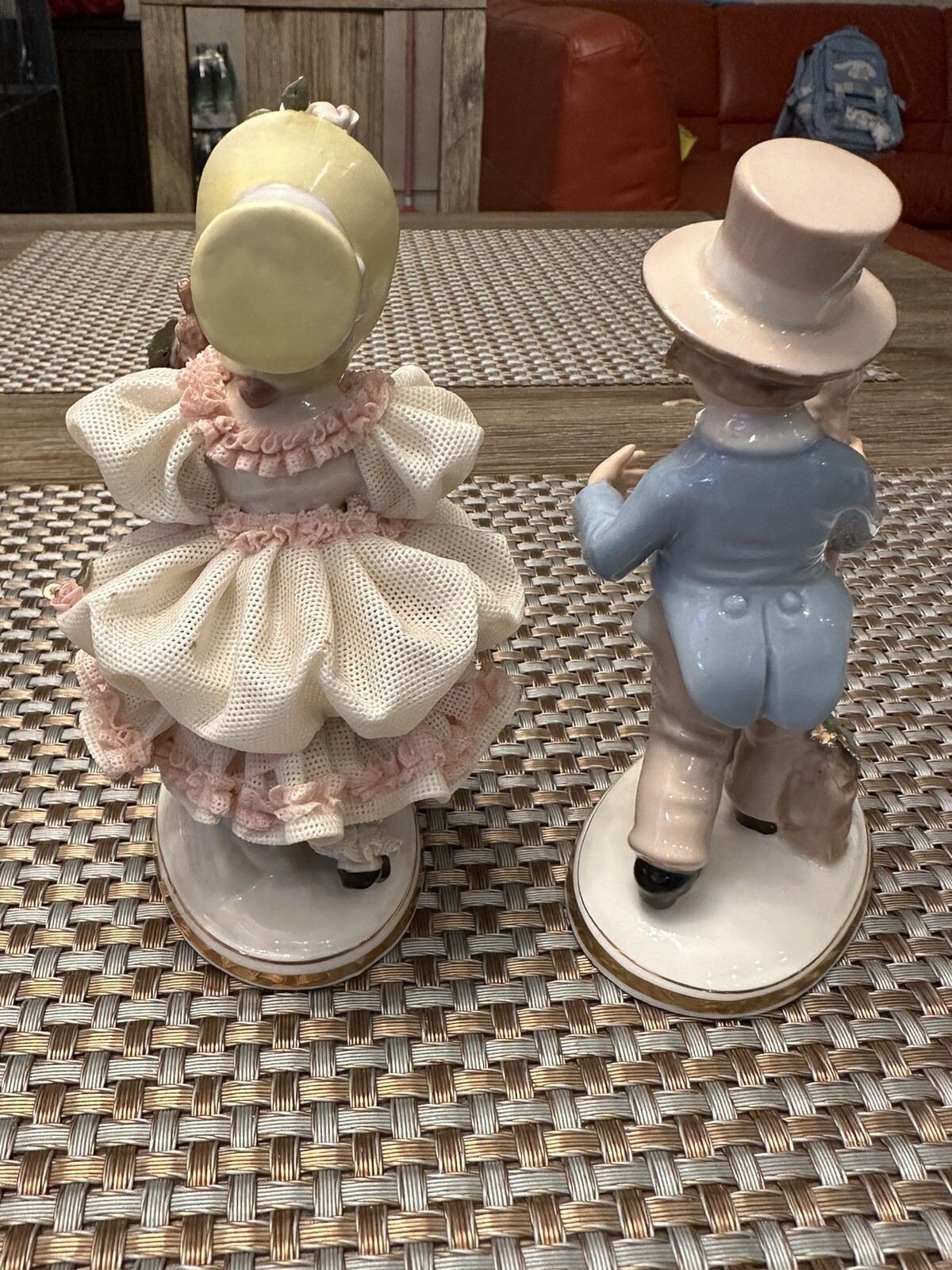 A Pair Of Antique Porcelain Figurines eBay