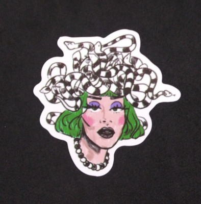Mythical Lady Medusa Sticker 2.25'' (G)