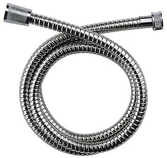 DUSCHY Dehnbarer Brauseschlauch Duschschlauch 150-200 cm für Handbrause Duschkopf Chrom