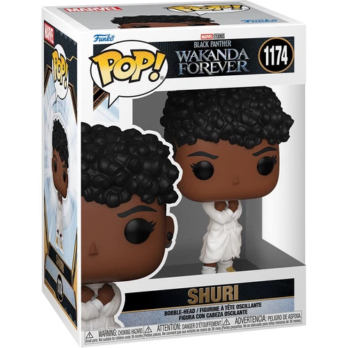 Funko Pop Black Panther Wakanda Forever Shuri con Sudadera Figura de Vinilo 1174 Marvel
