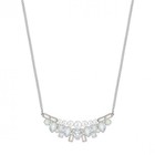 Swarovski Palladium Plate Festivity Small Crystal Pearl Necklace 5226203