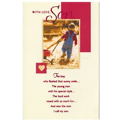 AG Valentine's Day Card: Son-Time Will Never Change the Love That's Felt For You
