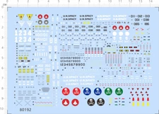 Detail Up 1/144 Macross VF-1 transformation VF-1A-S Spaceship Model Water Decal