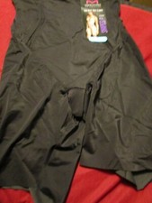 Maidenform Womens Firm Shape Cool Comfort Hi Waist Thigh Slimmer Black 2XL