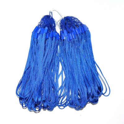 100Pcs Wrist Strap Lanyard for Cell Phone Mp3 DC Blue