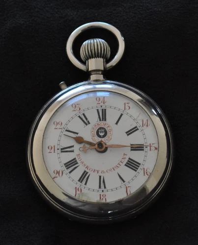 Rosskopf & Co Patent Antique Men’s Pocket Watch, Swiss Made circa 1910s.