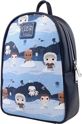 POP! LOUNGELFY Mini Backpack STAR WARS Han Solo Princess Leia Chewbacca on  Hoth