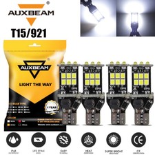Auxbeam Bright White Canbus Led Bulb Car Backup Reverse Light 912 921 T15 4pcs