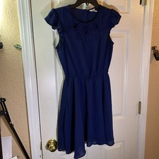 Forever 21 Women S SMALL Sun Dress Fit & Flare Crochet Front Summer Formal Fancy