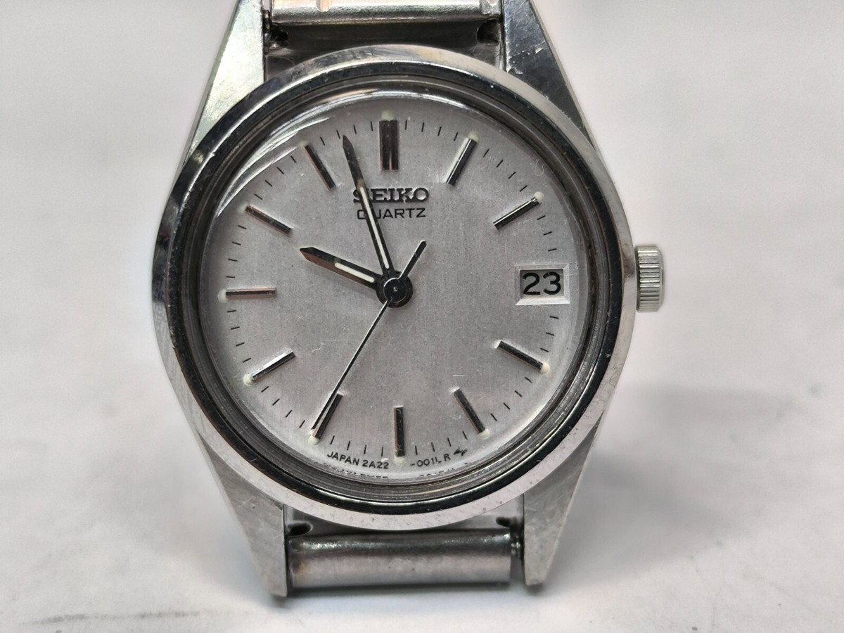 Vintage Seiko Women\'s Watch 23mm 2a22-0c40 Vintage Seiko Gold Plated 2A22 0100 White Dial Lady Quartz  main image 4