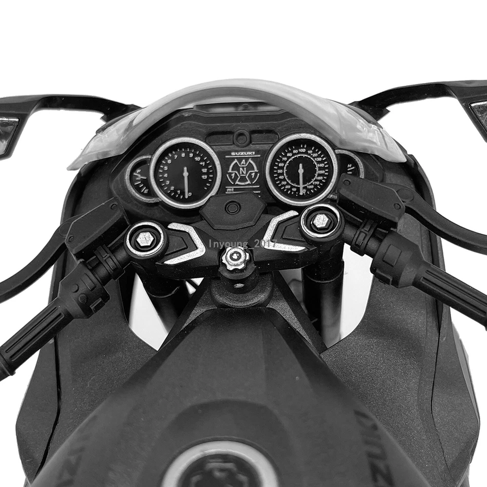 1:9 Scale 2023 Suzuki Hayabusa Motorcycle Model Diecast Toy Motorcycle Gray - Image 3 of 4