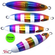 4pcs tuna Eddie Bomb 450g Through wire Bluefin Vertical heavy knife Glow 16oz