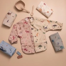 baby bibs waterproof wipeable long sleeve Kids Craft Apron
