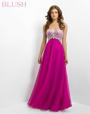 Blush Prom Dress Formal Evening Gown Style 9739 Fandango Size 2