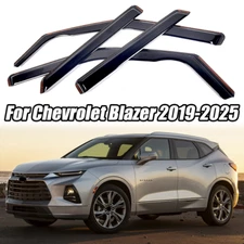In-Channel For Chevrolet Blazer 2019-2025 Rain Guard Window Visor Deflector Trim