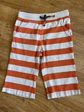 Mini Boden Baggies Boy  s Shorts 7Y Orange Stripe