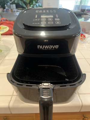 #ad NuWave Brio Air Fryer Model 37001 Digital Black 1800W Basket Countertop Cooker $45.45