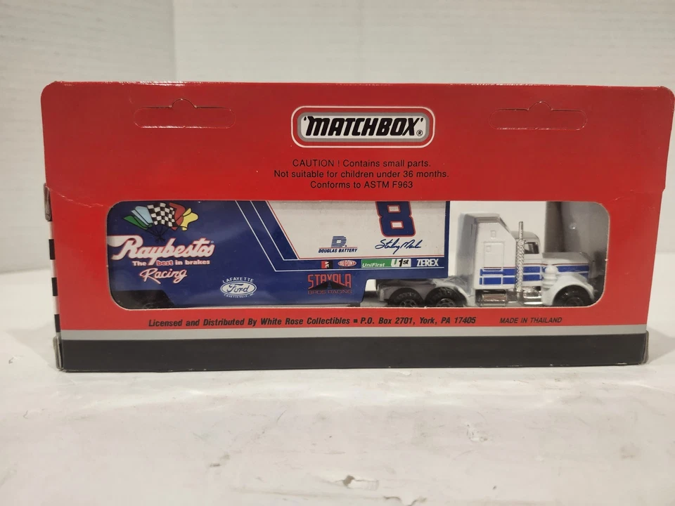 Matchbox Transporters Super Star Series 1993 1:87 #8 Sterling Marlin/Raybestos Foto 4 de 4