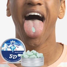 5D Travel Mint Toothpaste Chewable Tablets Tartar Remover Fresh Breath 40g AU