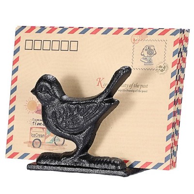 BTSKY Cast Iron Mail Organizer Countertop, Heavy Duty Desk Mail Holder for Le...
