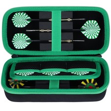 Hard Case Compatible with 6 Pcs Steel Tip or Soft Tip Darts Set, Storage Hold...