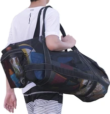 XXL Mesh Duffle Bag for Scuba Snorkel Gear Extra Large Swimming Diving Tote
