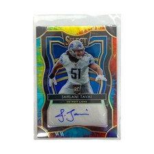 PANINI NFL Card SELECT PRIZM JAHLANI TAVAI DETROIT LIONS 15/25 #RS-28 Free