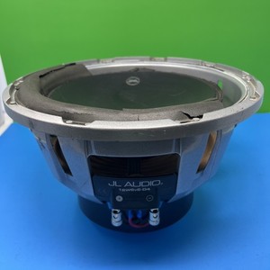 JL Audio 12W6v2-D4 Subwoofer Both Coils Good Needs Foam Slight Crack Cone
