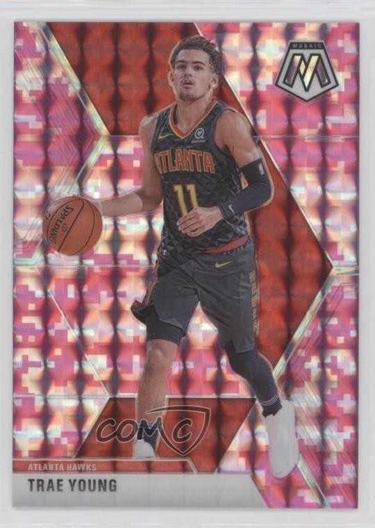 2019-20 Panini Mosaic Pink Camo Prizm Trae Young #182 0bf0