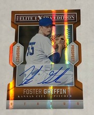 2014 Panini Elite Extra Foster Griffin Prospects Auto Orange Die Cut 06/10