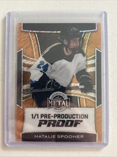 2025 Leaf Metal Women Of Sport! NATALIE SPOONER! Pre-Production! #1/1!