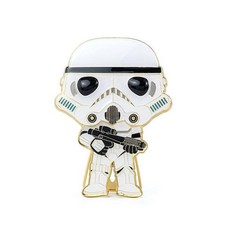 Funko- Pop Pin Star Wars Storm Trooper 10cm Muñecos y Figuras de acción, Multico