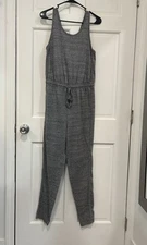 Universal Threads Sleeveless Jumpsuit Heather Gray Jogger Athleisure Romper Sz S