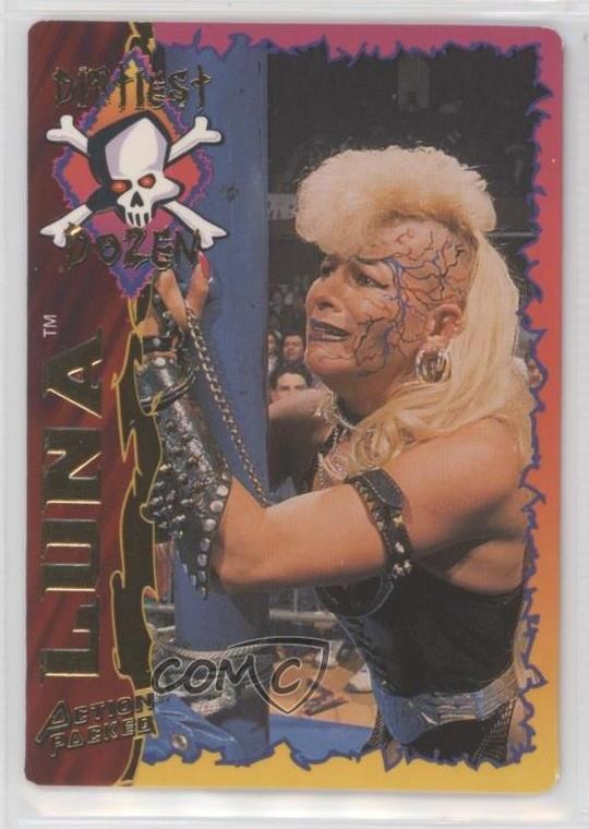 1995 Action Packed WWF Luna Vachon #30 Rookie RC 10k8