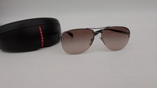 PRADA Linea Rossa Men's Sunglasses Gunmetal/Brow Gradient 5AV6S1