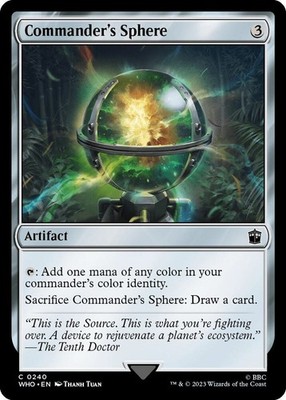1x Commander's Sphere - Universes Beyond: Doctor Who - NM  -  MTG