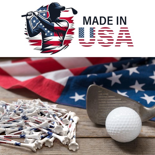 ProActive Sports MAGA 3 ¼” 100 Pack of Durable 6 Prong Plastic Golf T - Picture 2 of 6