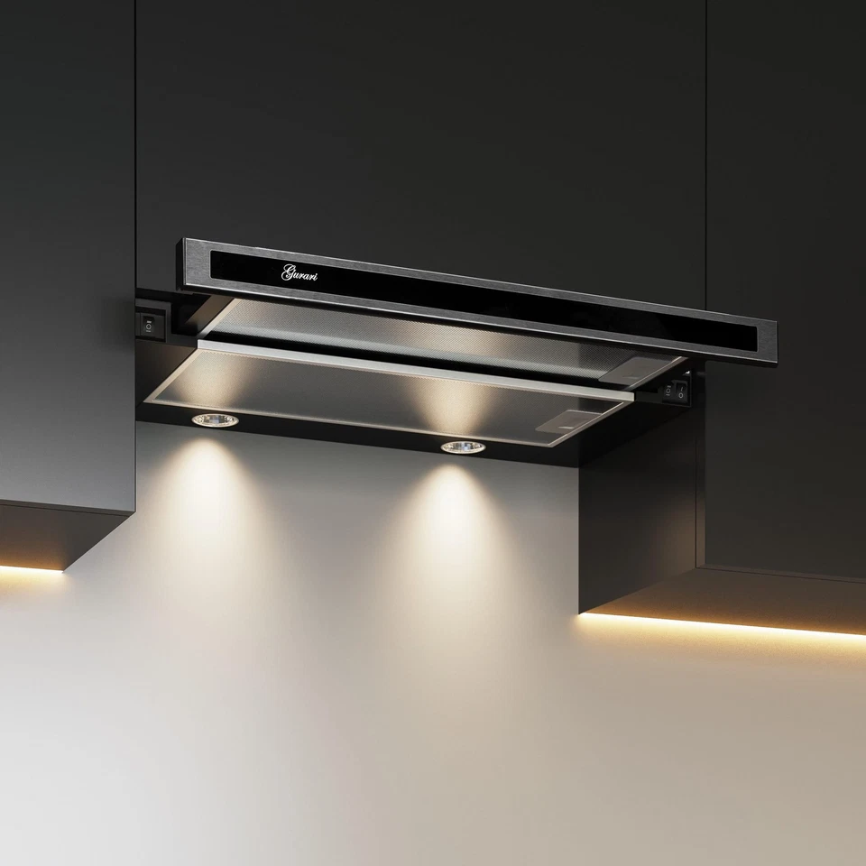 Gurari GCH B 110 IS 6 BL N Dunstabzugshaube Flachschirmhaube 60cm Einbau 860m³/h